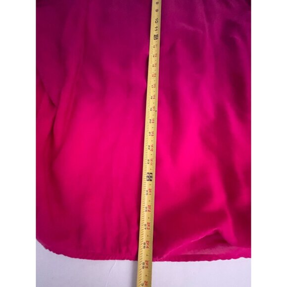 Catherine's PLUS 1X Ombré Pink Purple Beaded Flowy Tunic Top 3/4 Sleeve Blouse - Picture 12 of 12